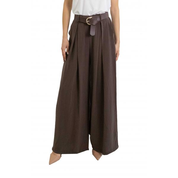 Pantalone palazzo con cintura  "Megan"